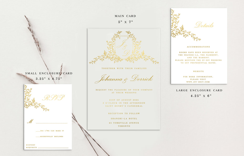 Johanna Acrylic Wedding Invitations