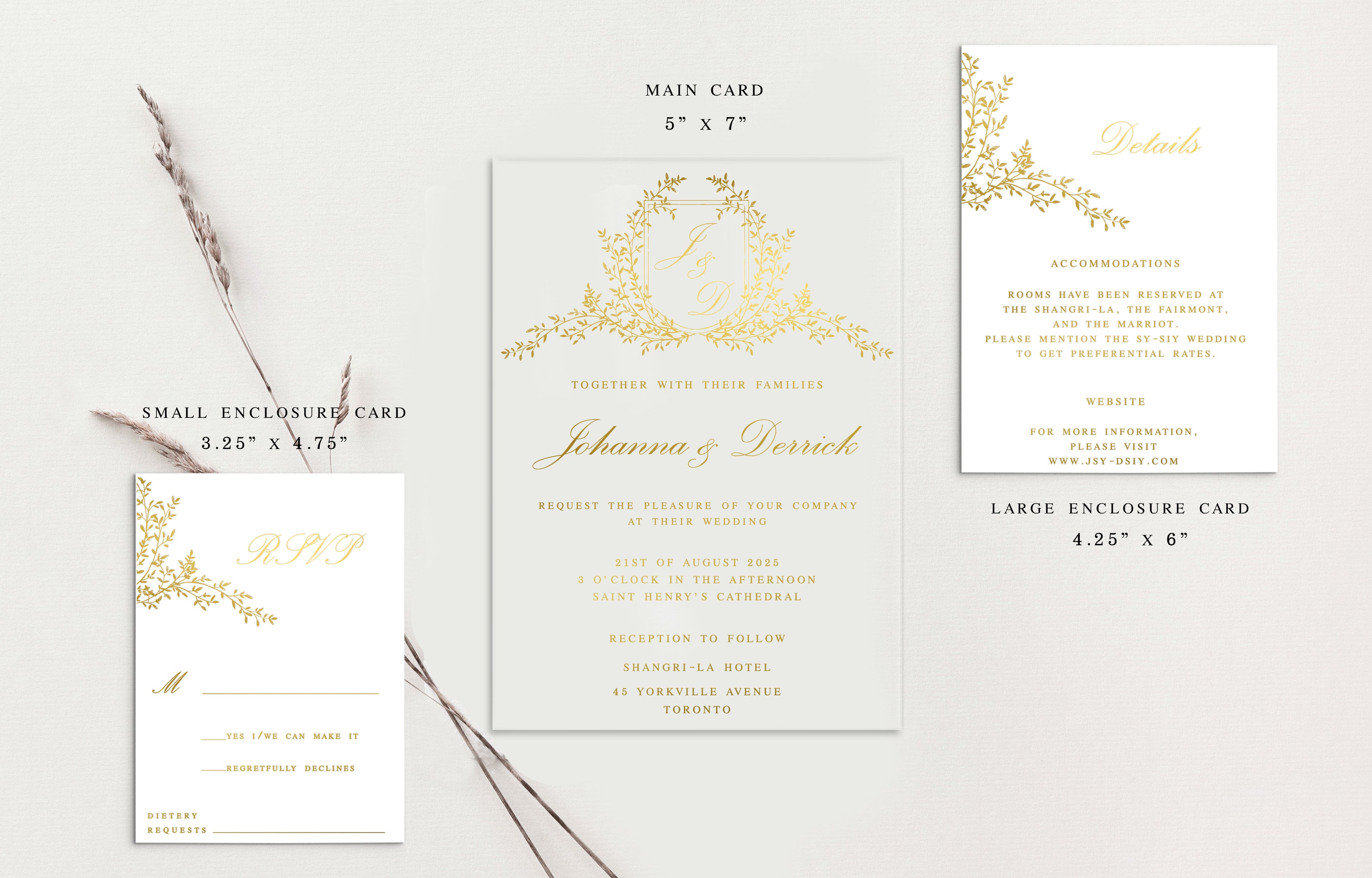 Johanna Acrylic Wedding Invitations