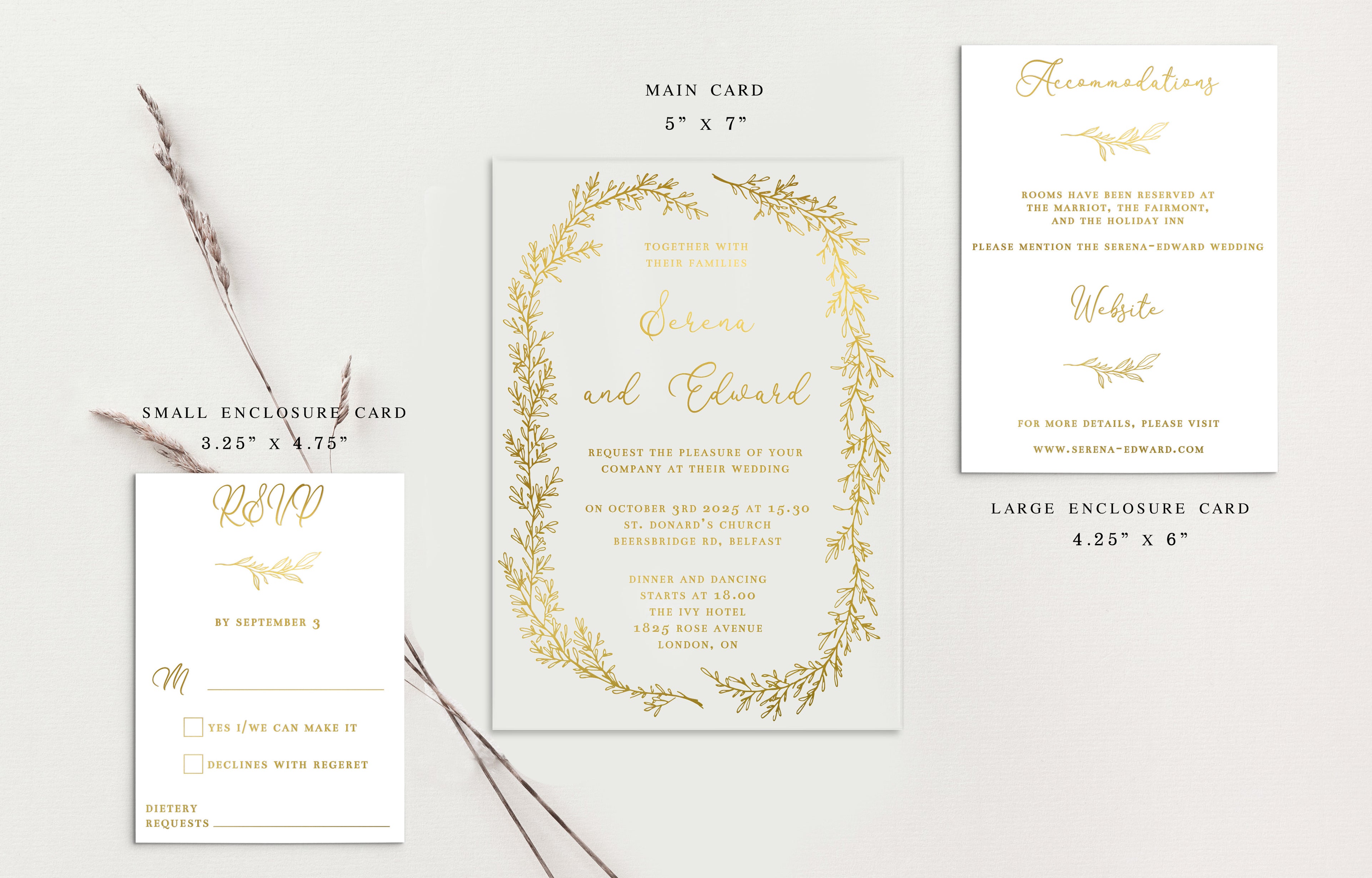 Serena Acrylic Wedding Invitations