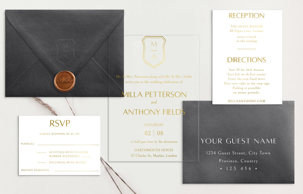 Milla Acrylic Wedding Invitations