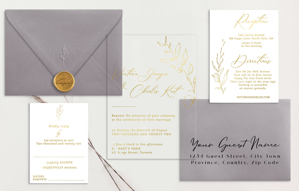 Victoria Acrylic Wedding Invitations