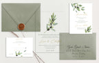 Olives Acrylic Wedding Invitations