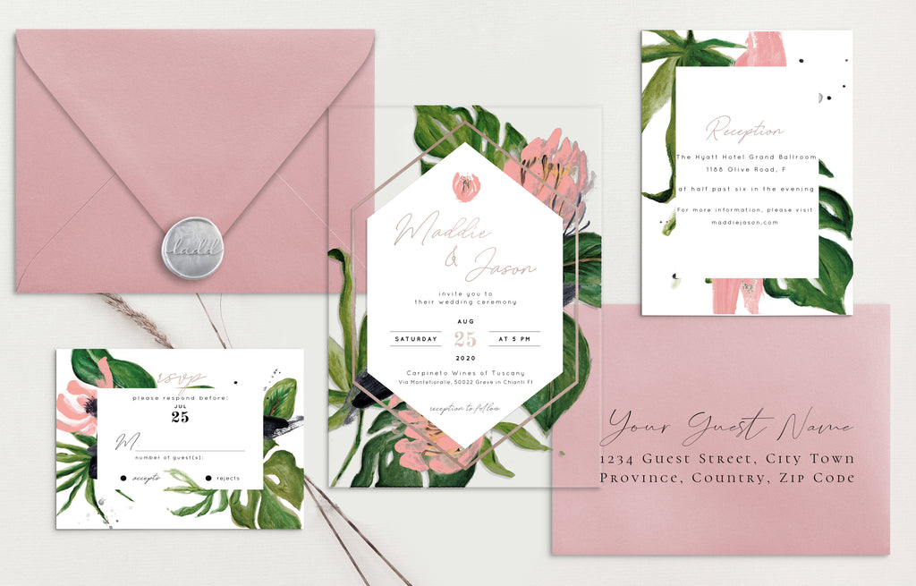 Maddie Acrylic Wedding Invitations