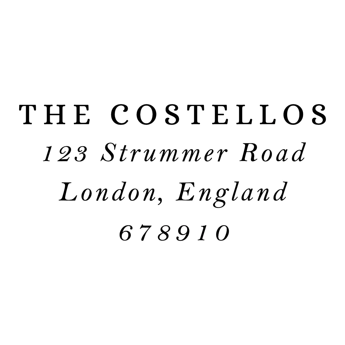 Address Embosser - Costello