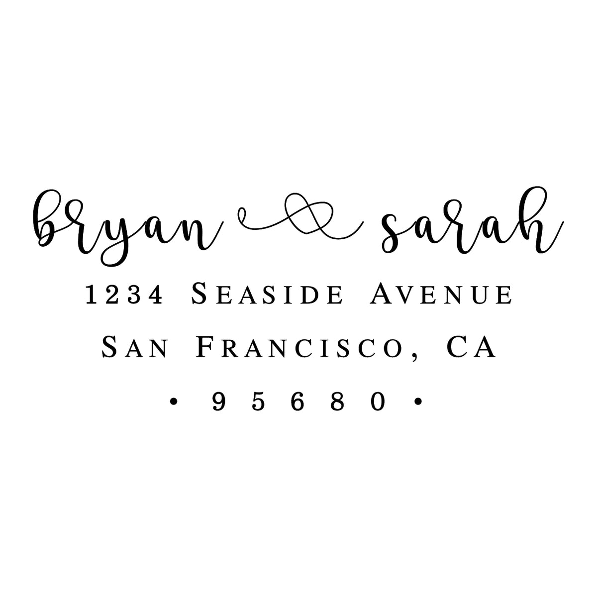 Address Embosser - Heart Sarah