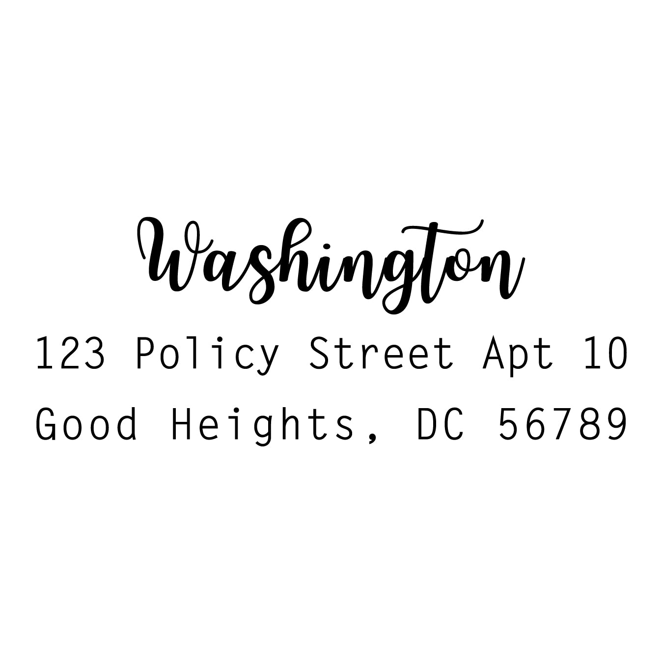 Address Embosser - Washington