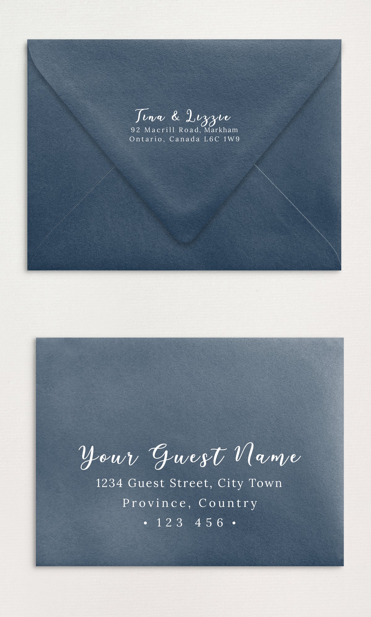 Guest Name and Address Printing on Envelopes
