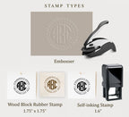 Address Embosser - Block Monogram