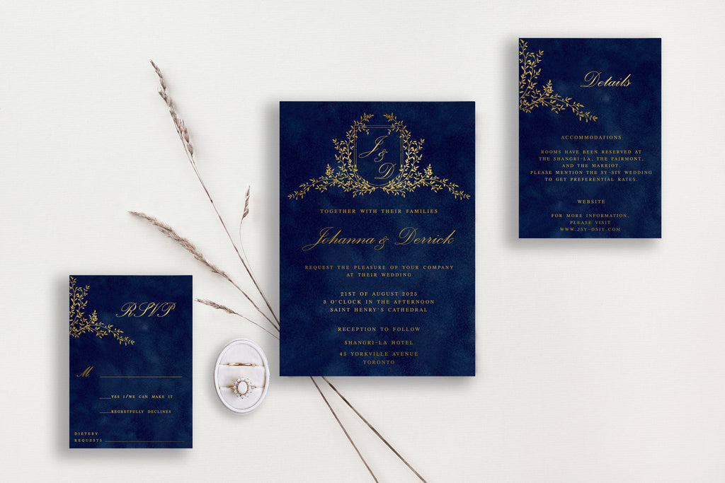 Johanna Velvet Wedding Invitations