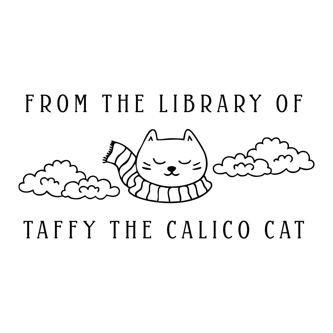 Book Embosser - Cat in the Clouds