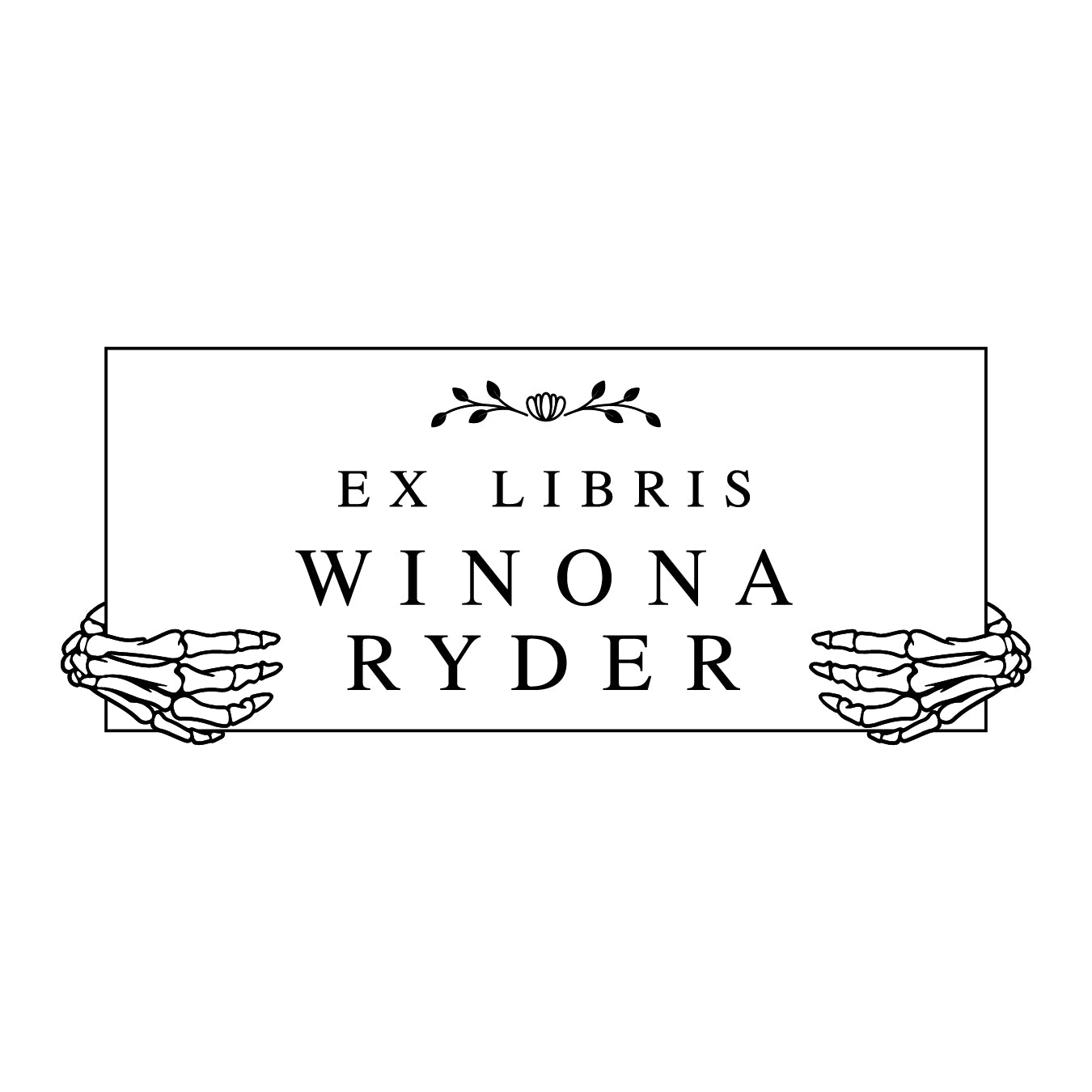 Book Embosser - Skeleton Hands Frame