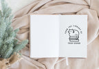 Book Stamp - Cat on Books