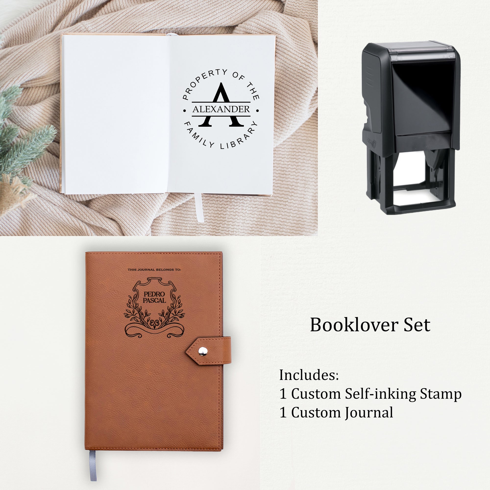 The Booklover (Book Stamp + Journal)
