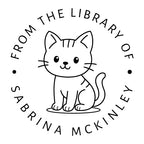 Book Stamp - Cute Cat