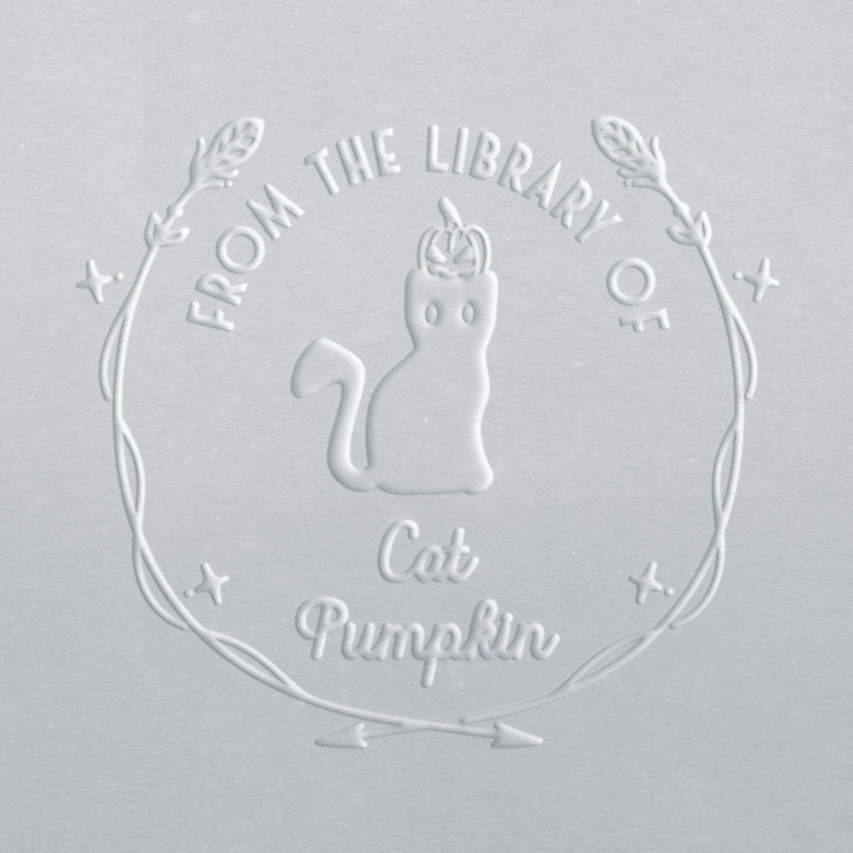 Book Embosser - Cat Pumpkin