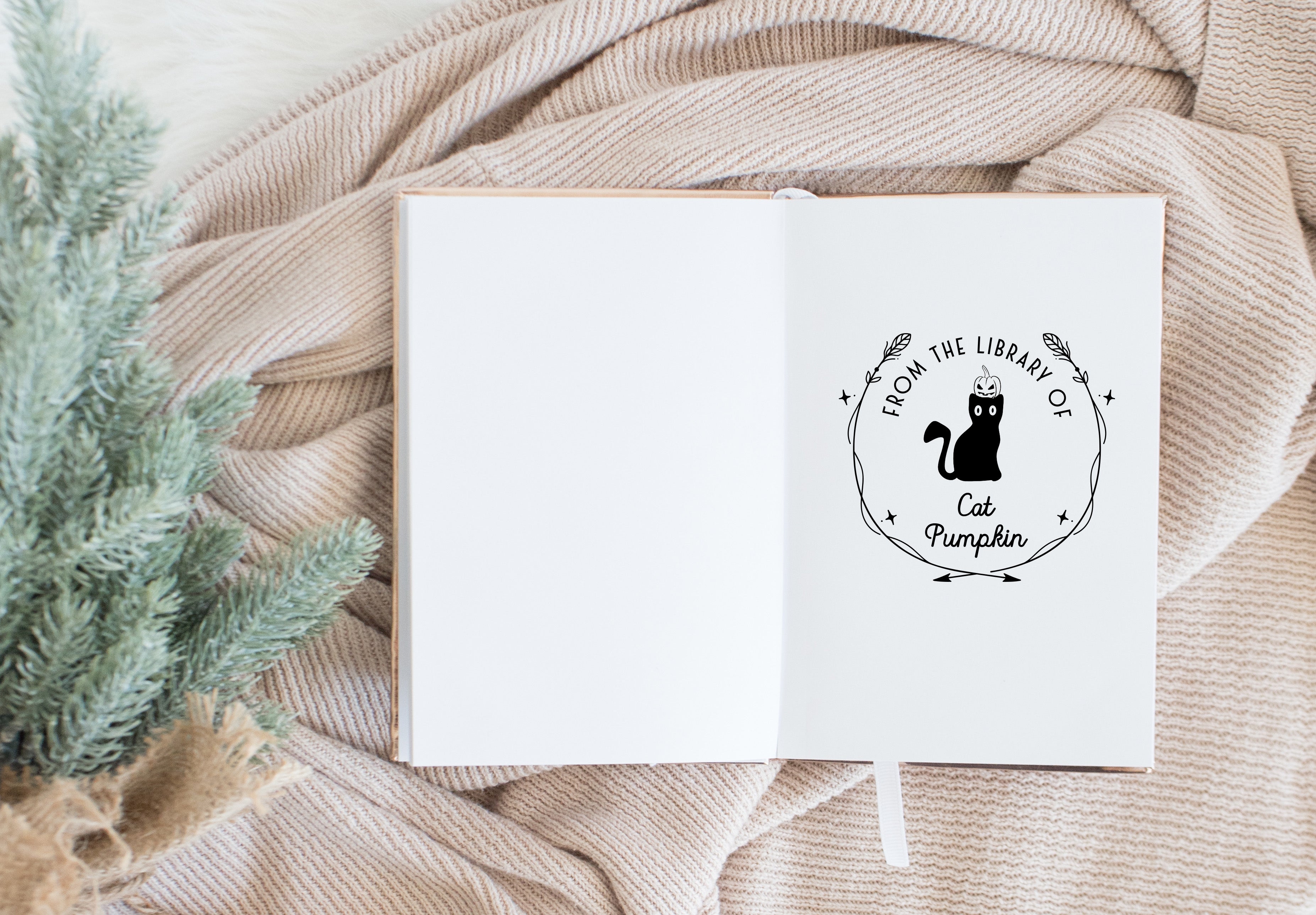 Book Stamp From the Library of Pumkin Cat