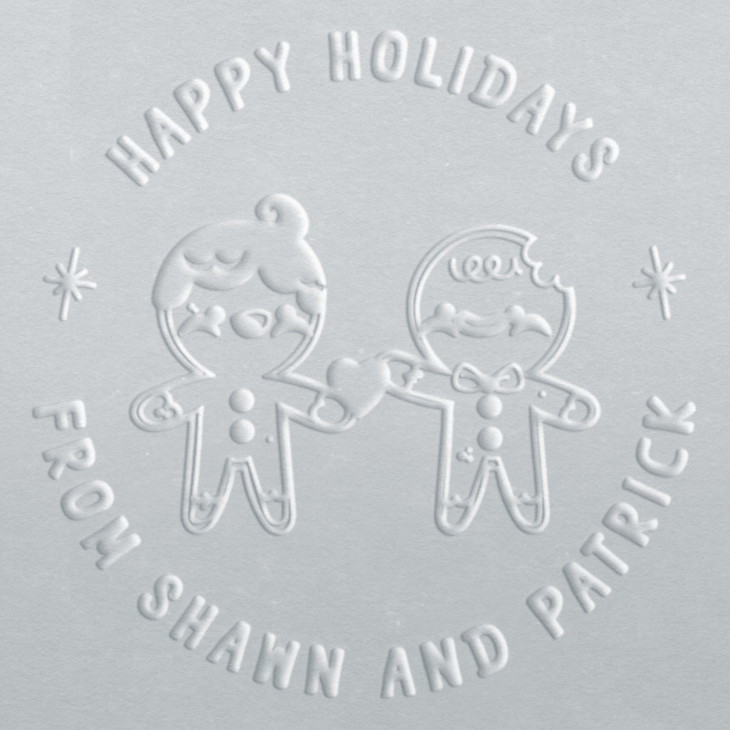 Embosser - Gingerbread Couple (Man and Man)