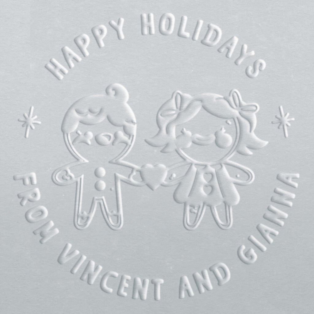 Embosser - Gingerbread Couple (Man and Woman)