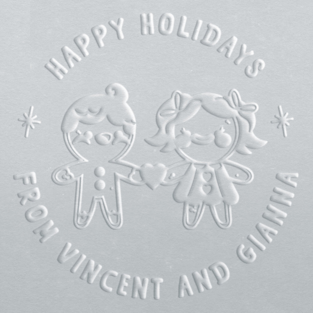 Embosser - Gingerbread Couple (Man and Woman)