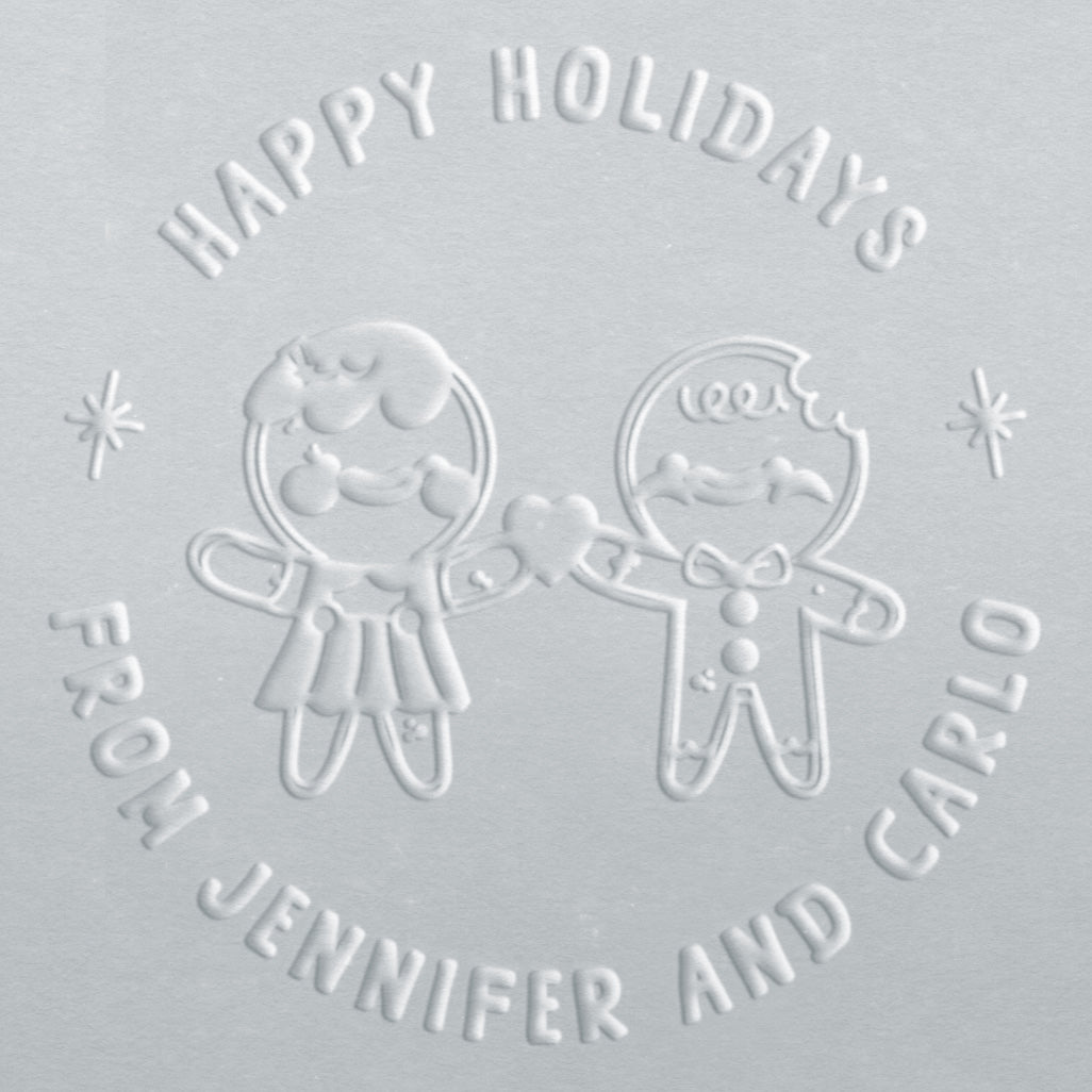 Embosser - Gingerbread Couple (Woman and Man)
