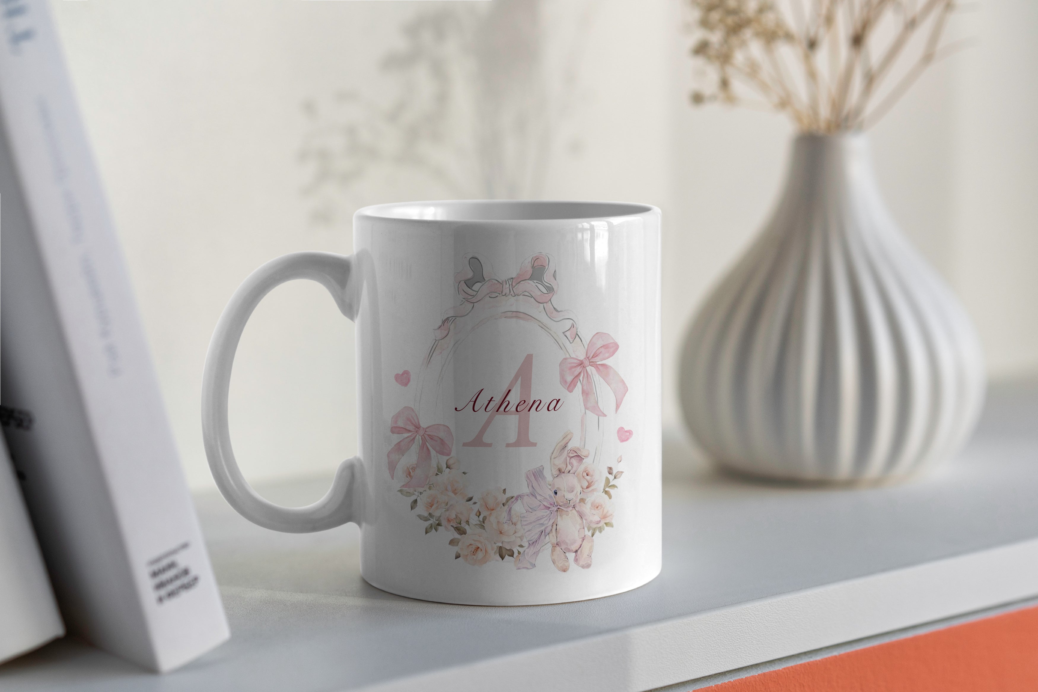 Custom Mug - Bunny Floral