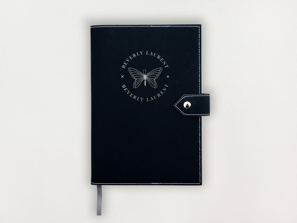 Custom Leather Journal - Butterfly
