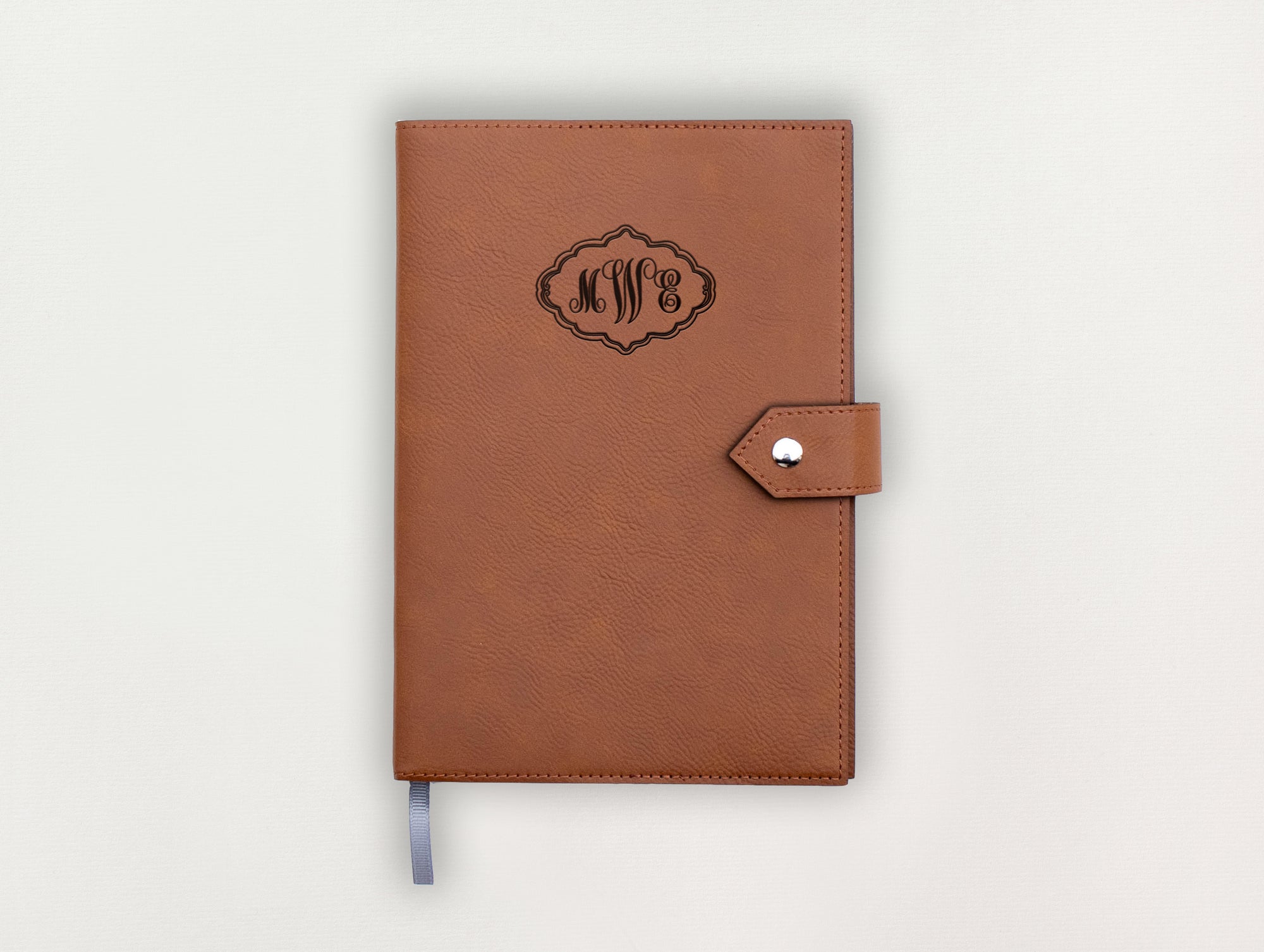 Custom Leather Journal - Classic Monogram