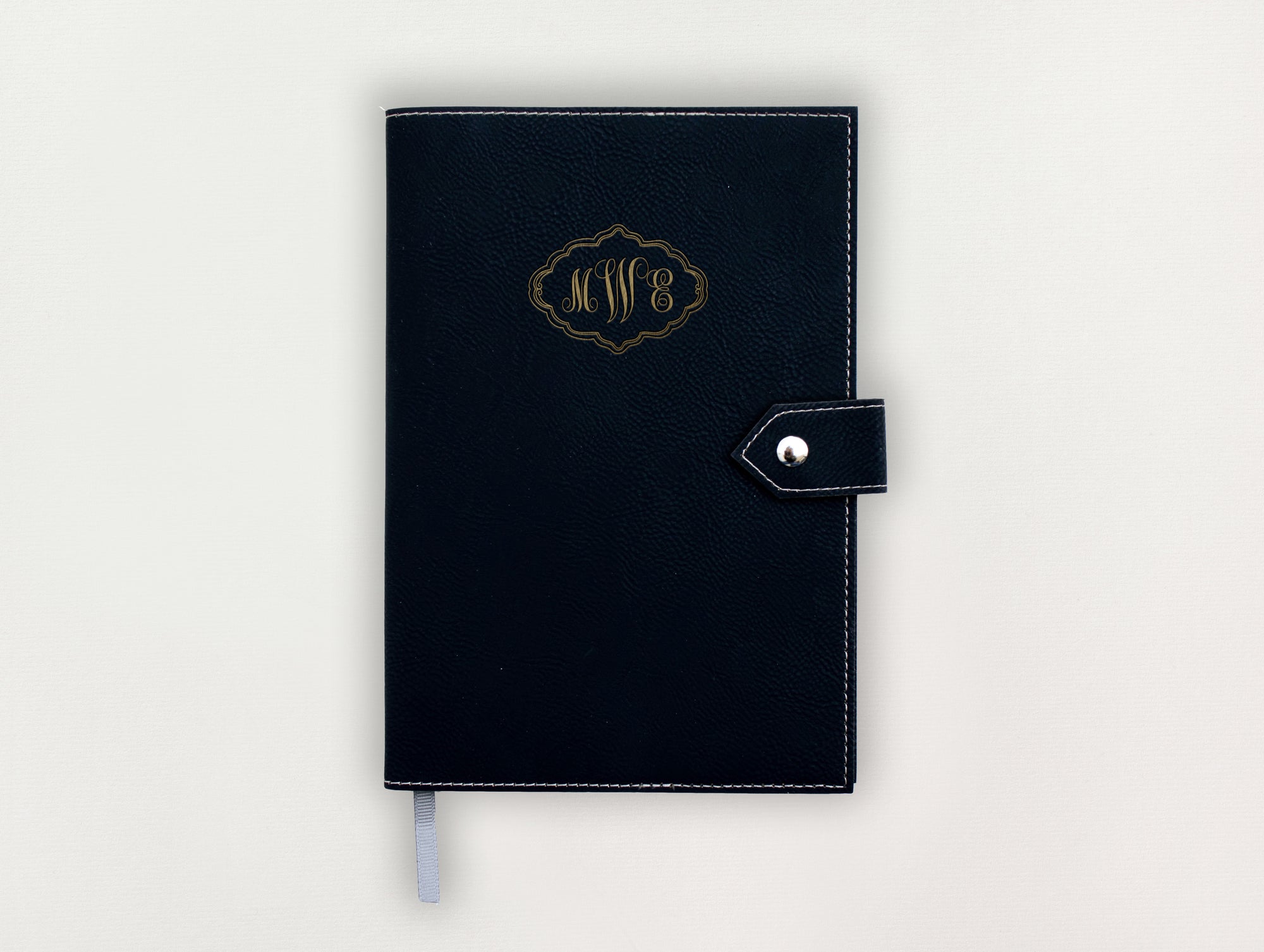 Custom Leather Journal - Classic Monogram