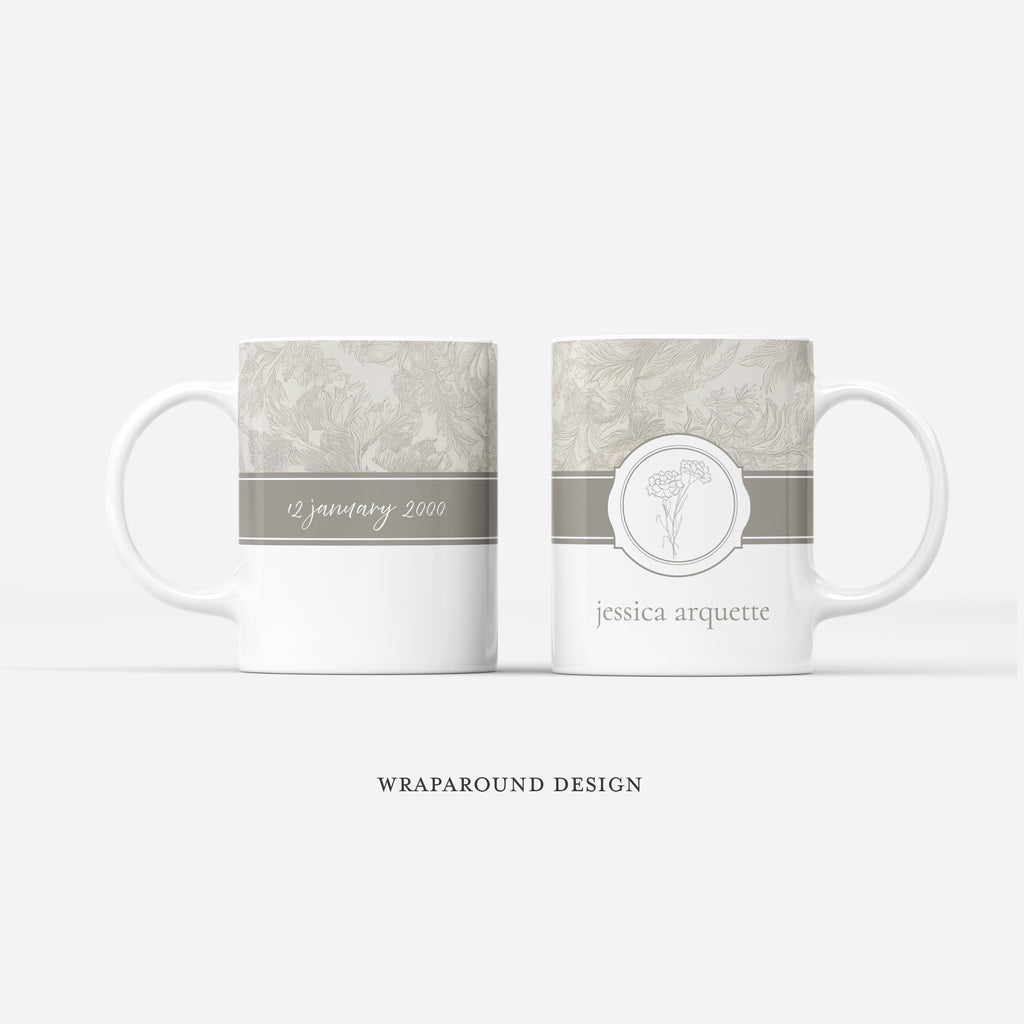 Custom Mug - Birth Flower