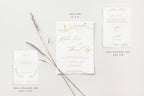 Kristine Gold Foil Wedding Invitations
