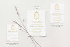 Giselle Gold Foil Wedding Invitations