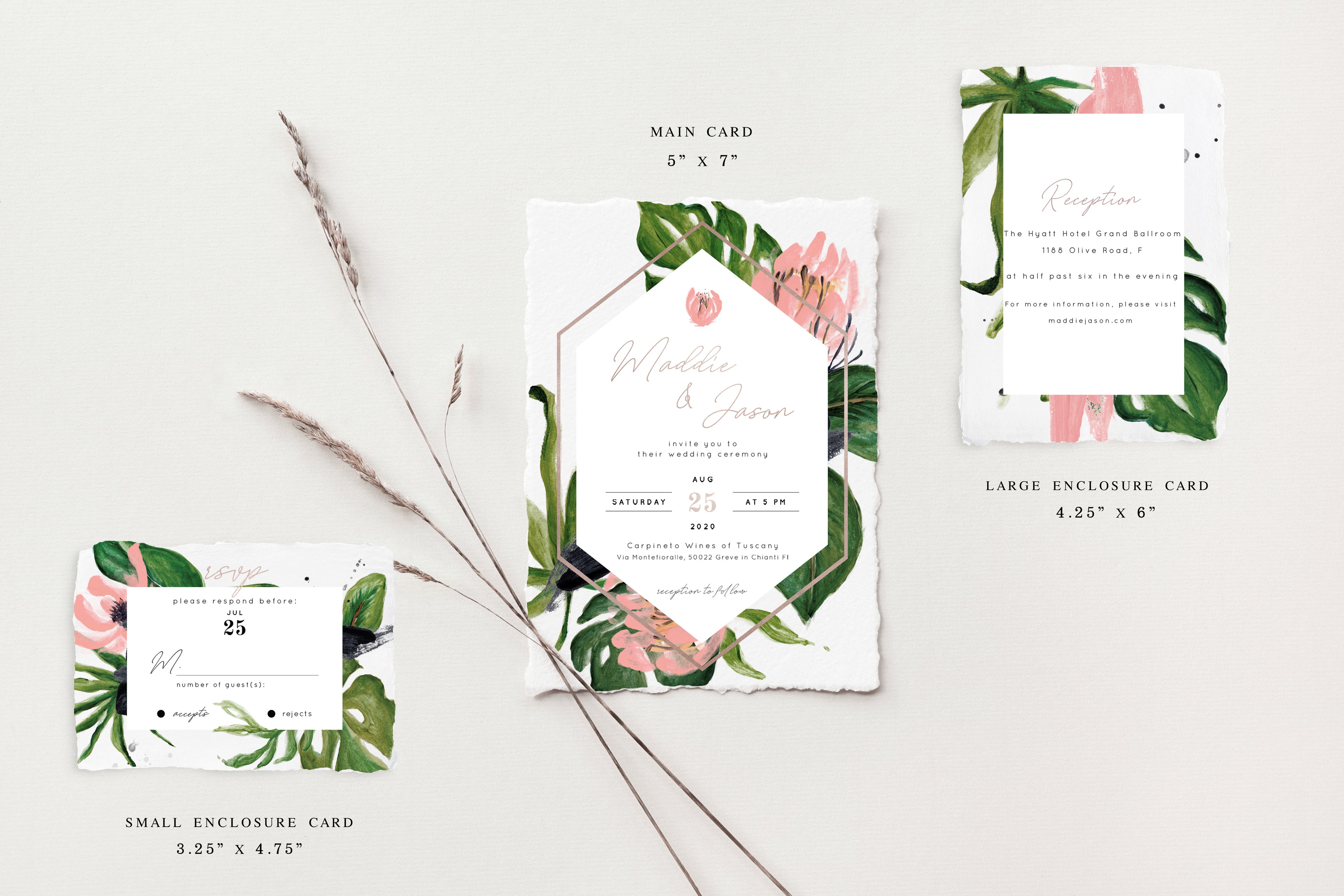 Maddie Deckle Edge Wedding Invitations