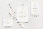 Milla Gold Foil Wedding Invitations