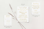 Stephanie Gold Foil Wedding Invitations