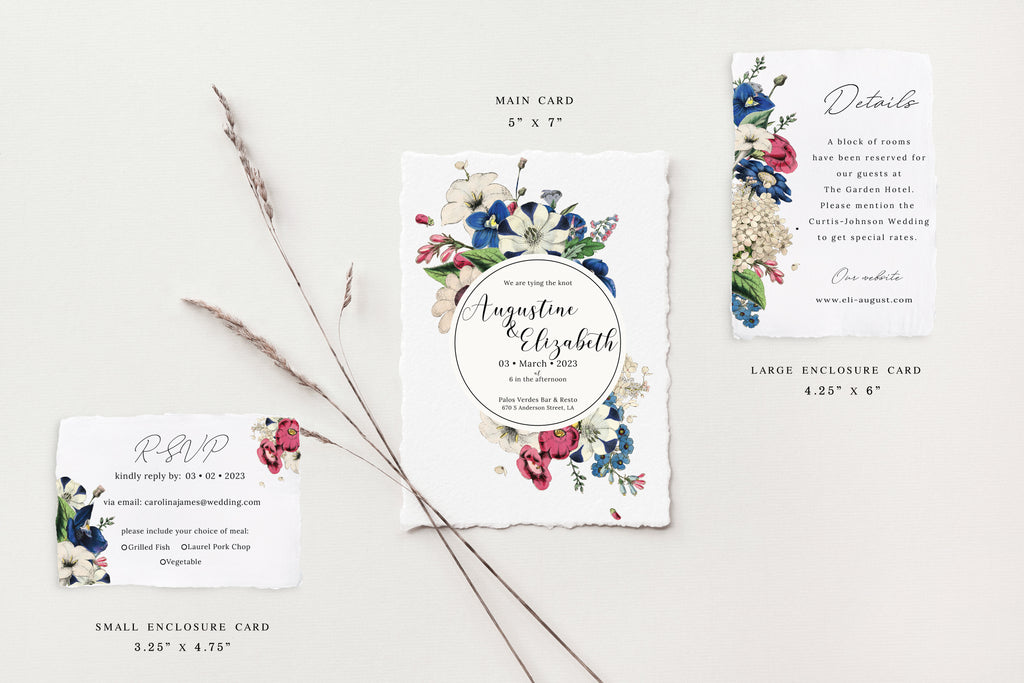 Elizabeth Deckle Edge Wedding Invitations