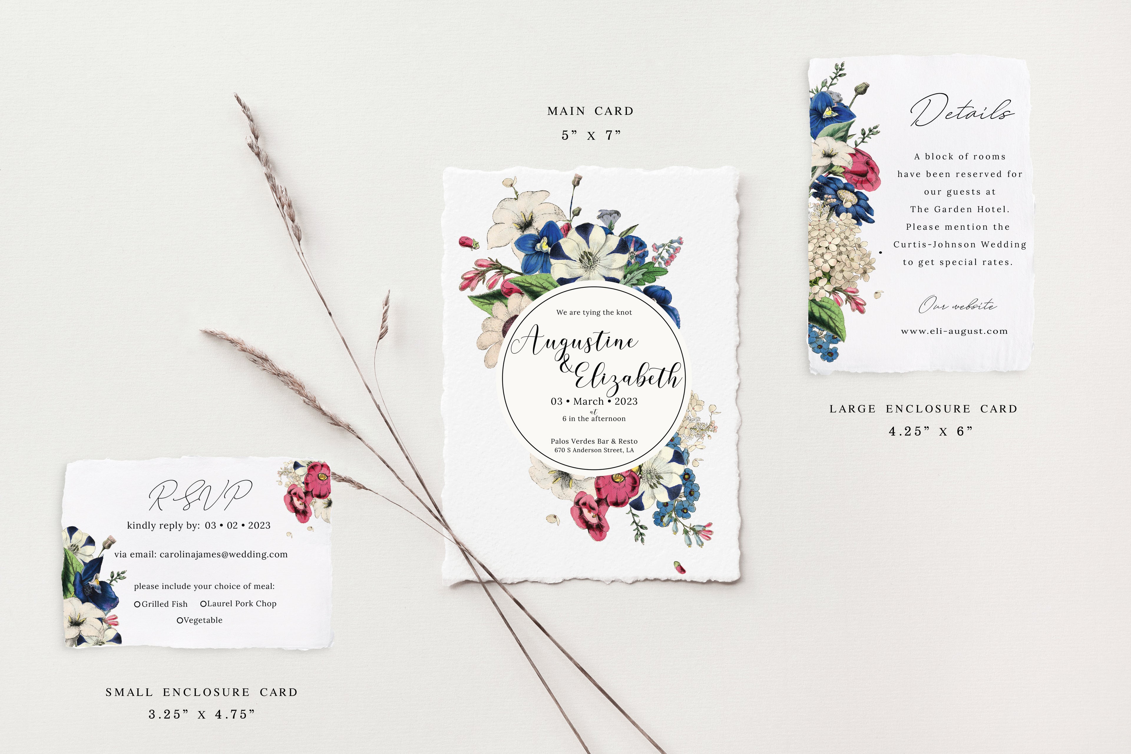 Elizabeth Deckle Edge Wedding Invitations