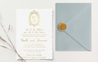 Giselle Gold Foil Wedding Invitations