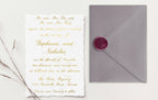 Stephanie Gold Foil Wedding Invitations