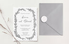 Serena Deckle Edge Wedding Invitations
