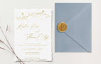 Kristine Gold Foil Wedding Invitations