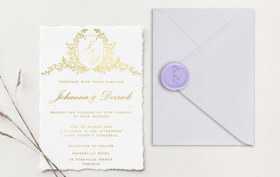 Gold Foil on Handmade Paper