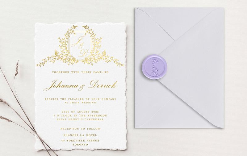 Gold Foil on Handmade Paper