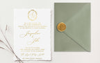 Jacqueline Gold Foil Wedding Invitations