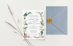 Garden Deckle Edge Wedding Invitations