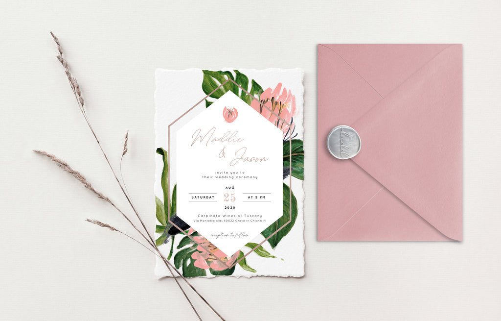 Maddie Deckle Edge Wedding Invitations