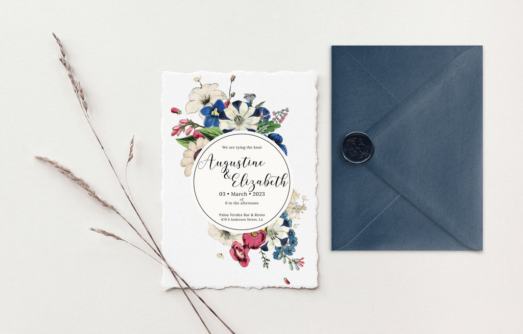 Elizabeth Deckle Edge Wedding Invitations