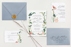 Garden Deckle Edge Wedding Invitations