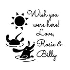 Stamp - Dog Swimming