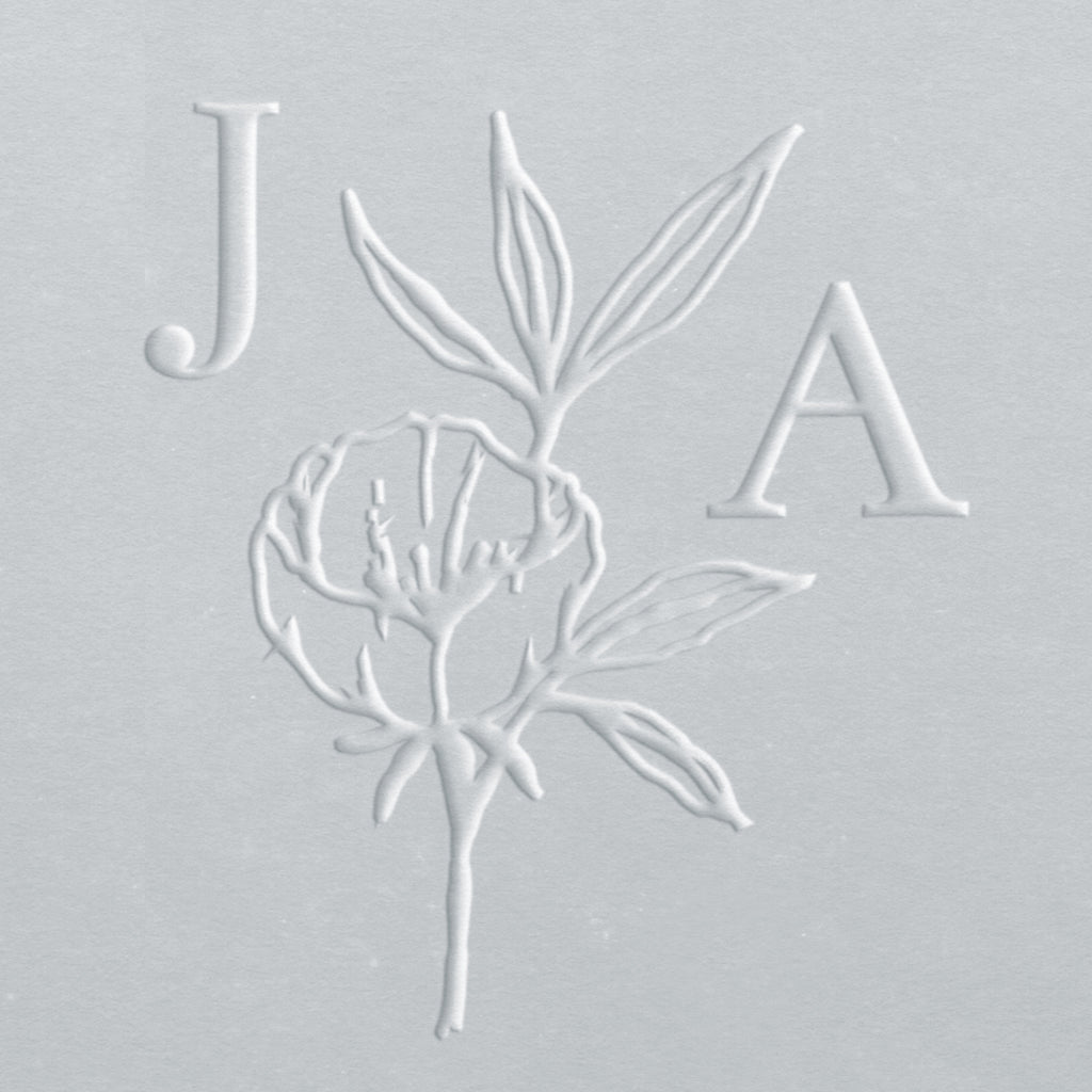 Flower Initials | Wedding Embosser | Custom Embosser – Ladd Stamps
