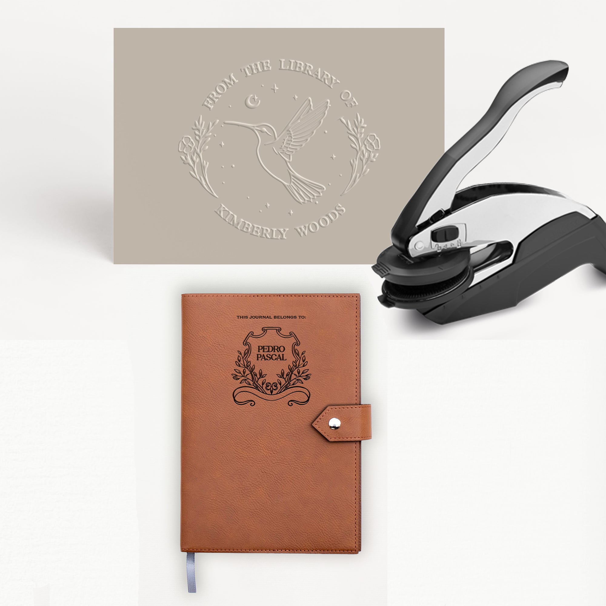 The Bibliophile (Book Embosser + Journal)
